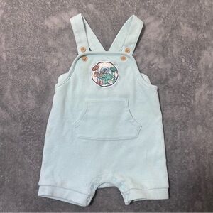 Vintage Disney Baby Toy Story light blue knit overall outfit. Size 18 months.